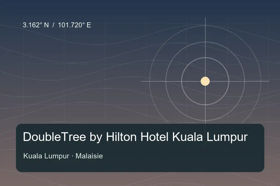Illustrierter geografischer Orientierungspunkt für DoubleTree by Hilton Hotel Kuala Lumpur in Kuala Lumpur