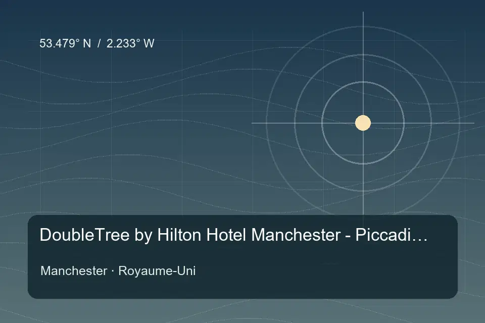Illustrierter geografischer Orientierungspunkt für DoubleTree by Hilton Hotel Manchester - Piccadilly in Manchester