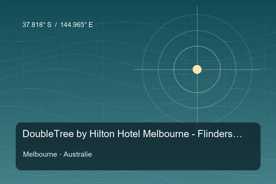 Riferimento geografico illustrato di DoubleTree by Hilton Hotel Melbourne - Flinders Street a Melbourne