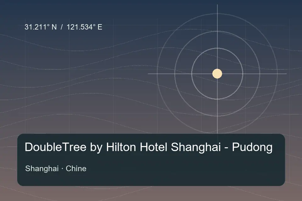 Referência geográfica ilustrada de DoubleTree by Hilton Hotel Shanghai - Pudong em Shanghai