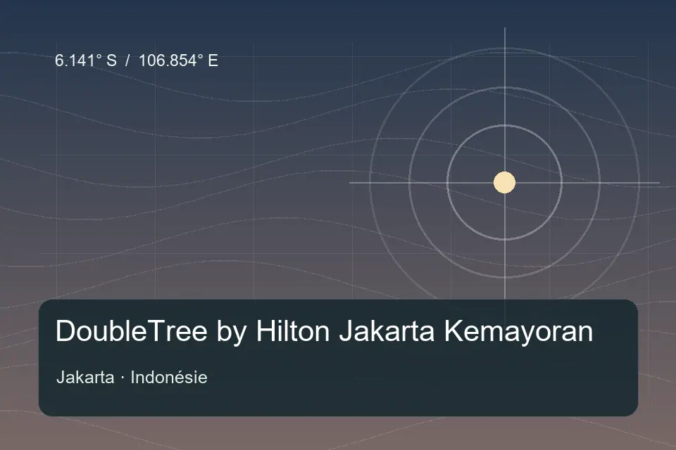 Referência geográfica ilustrada de DoubleTree by Hilton Jakarta Kemayoran em Jakarta