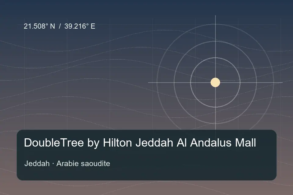 Referência geográfica ilustrada de DoubleTree by Hilton Jeddah Al Andalus Mall em Jeddah