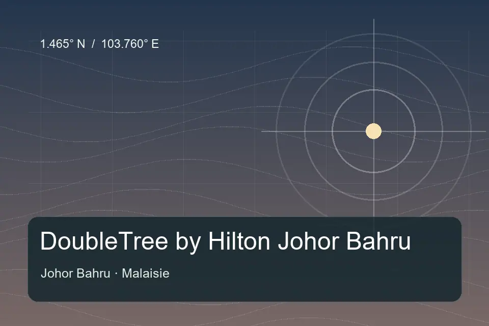 Riferimento geografico illustrato di DoubleTree by Hilton Johor Bahru a Johor Bahru