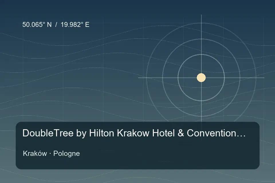 Referência geográfica ilustrada de DoubleTree by Hilton Krakow Hotel & Convention Center em Kraków