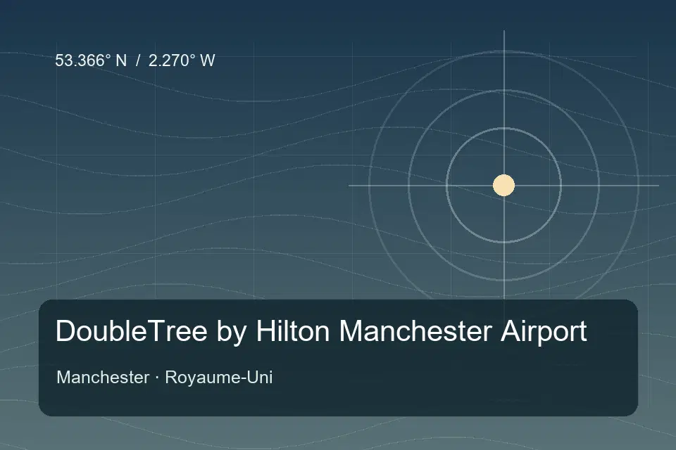 Illustrierter geografischer Orientierungspunkt für DoubleTree by Hilton Manchester Airport in Manchester