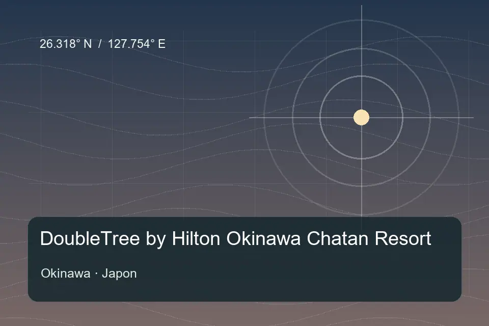 Referência geográfica ilustrada de DoubleTree by Hilton Okinawa Chatan Resort em Okinawa
