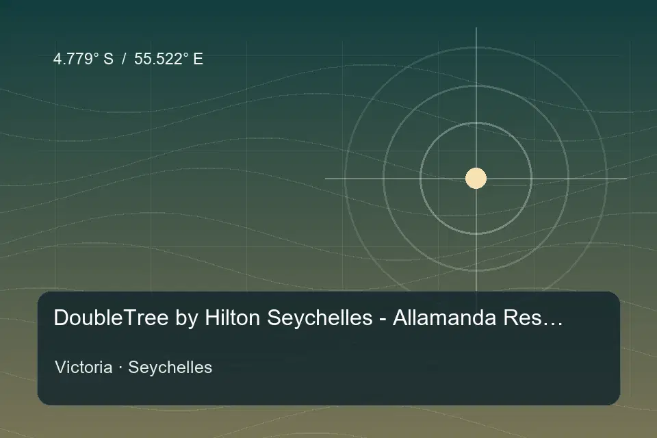 Riferimento geografico illustrato di DoubleTree by Hilton Seychelles - Allamanda Resort and Spa a Victoria