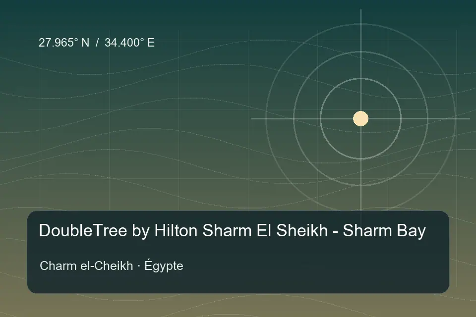 Riferimento geografico illustrato di DoubleTree by Hilton Sharm El Sheikh - Sharm Bay a Charm el-Cheikh