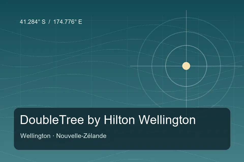 Illustrierter geografischer Orientierungspunkt für DoubleTree by Hilton Wellington in Wellington
