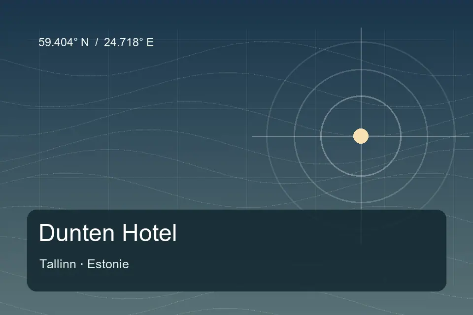 Referência geográfica ilustrada de Dunten Hotel em Tallinn
