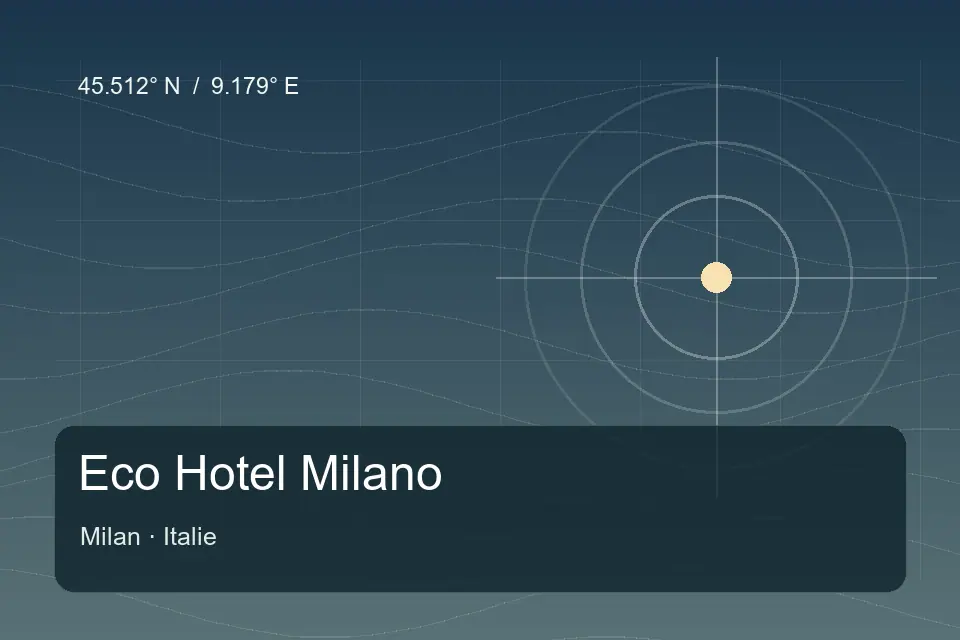 Repère géographique illustré de Eco Hotel Milano à Milan