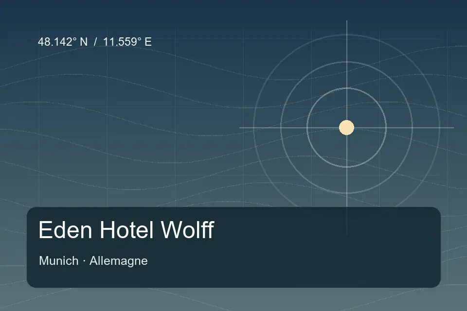 Referência geográfica ilustrada de Eden Hotel Wolff em Munich