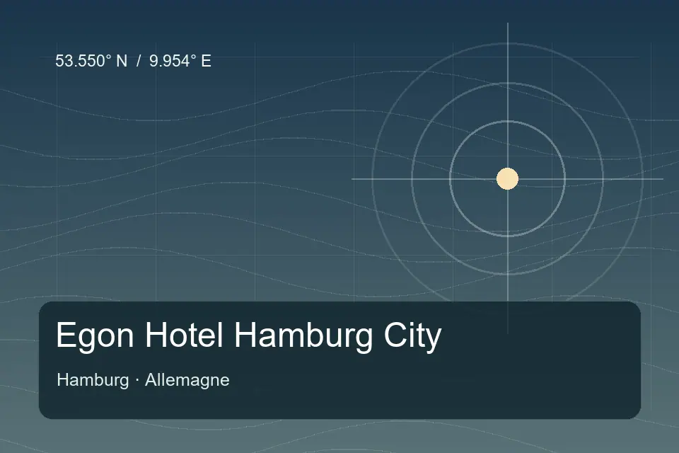 Referência geográfica ilustrada de Egon Hotel Hamburg City em Hamburg