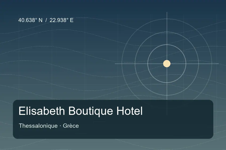 Riferimento geografico illustrato di Elisabeth Boutique Hotel a Thessalonique