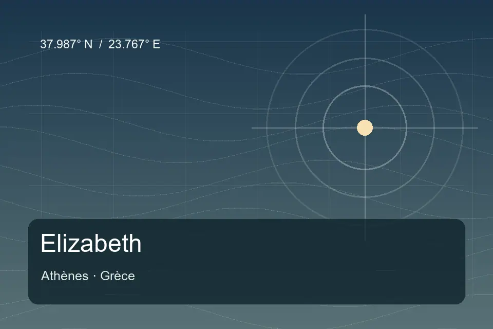 Referência geográfica ilustrada de Elizabeth em Athènes