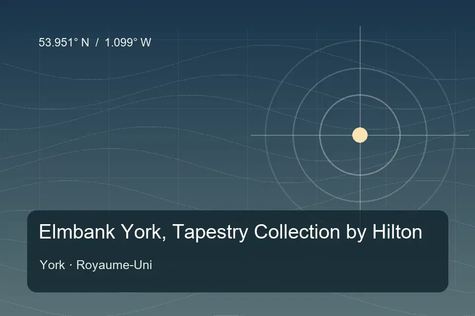 Referencia geográfica ilustrada de Elmbank York, Tapestry Collection by Hilton en York