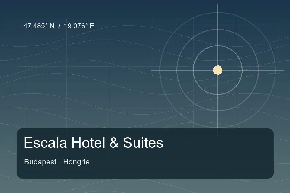 Riferimento geografico illustrato di Escala Hotel & Suites a Budapest