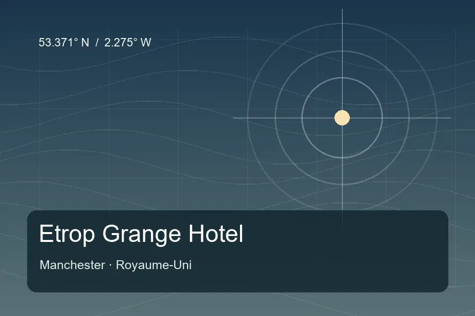 Illustrierter geografischer Orientierungspunkt für Etrop Grange Hotel in Manchester