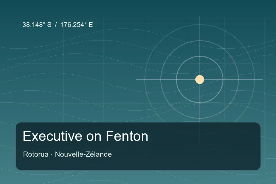 Illustrierter geografischer Orientierungspunkt für Executive on Fenton in Rotorua