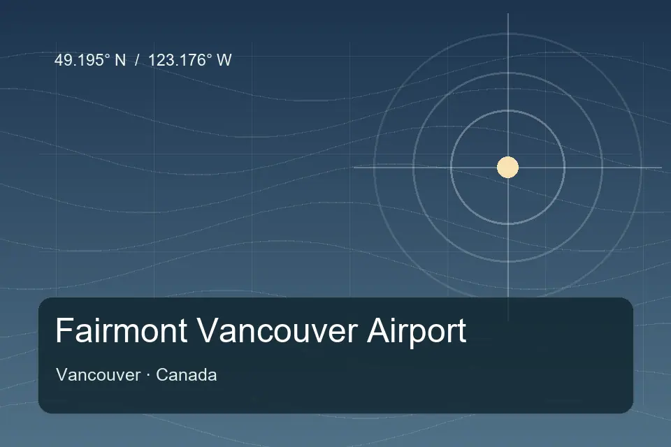 Referência geográfica ilustrada de Fairmont Vancouver Airport em Vancouver