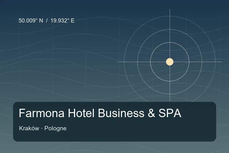 Referência geográfica ilustrada de Farmona Hotel Business & SPA em Kraków