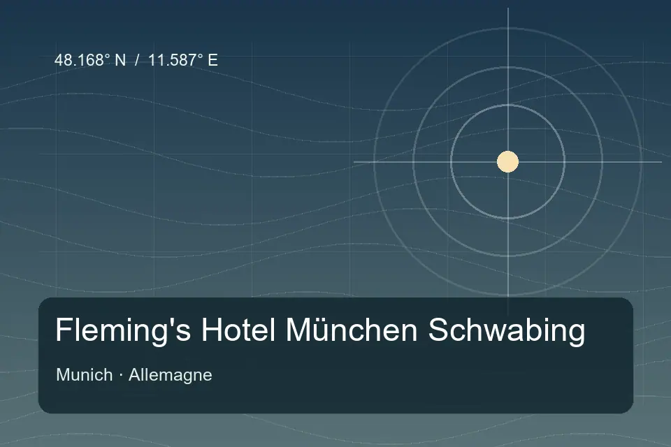 Referência geográfica ilustrada de Fleming's Hotel München Schwabing em Munich