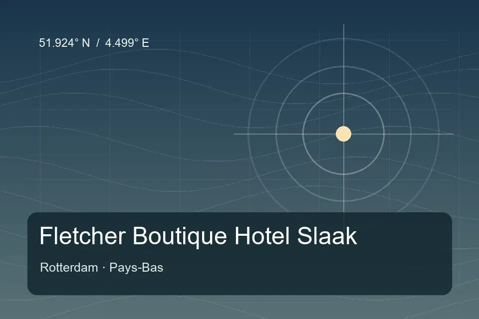 Referência geográfica ilustrada de Fletcher Boutique Hotel Slaak em Rotterdam