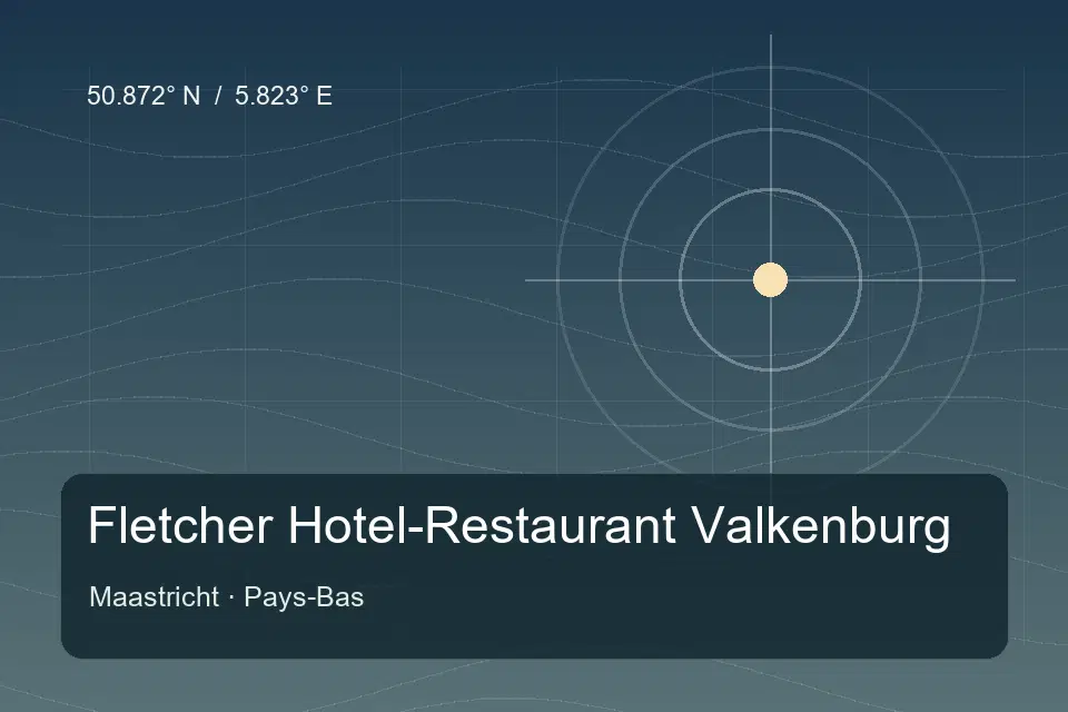 Illustrierter geografischer Orientierungspunkt für Fletcher Hotel-Restaurant Valkenburg in Maastricht