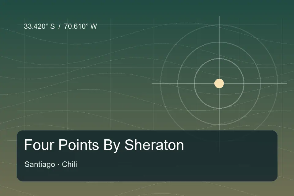 Riferimento geografico illustrato di Four Points By Sheraton a Santiago