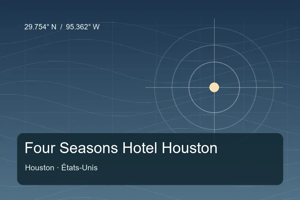 Referência geográfica ilustrada de Four Seasons Hotel Houston em Houston