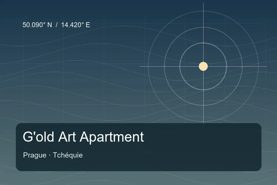 Riferimento geografico illustrato di G'old Art Apartment a Prague