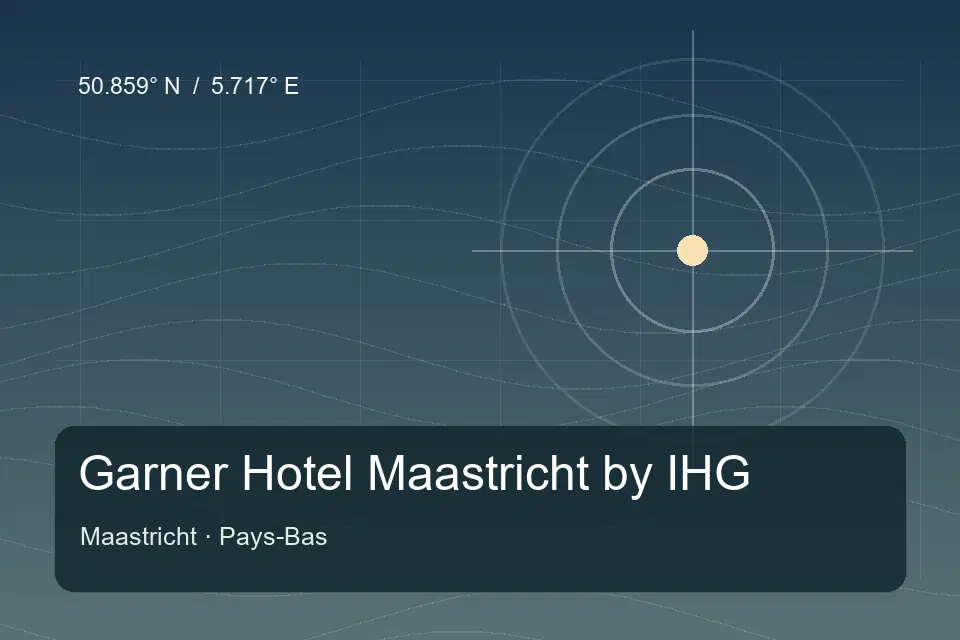 Illustrierter geografischer Orientierungspunkt für Garner Hotel Maastricht by IHG in Maastricht