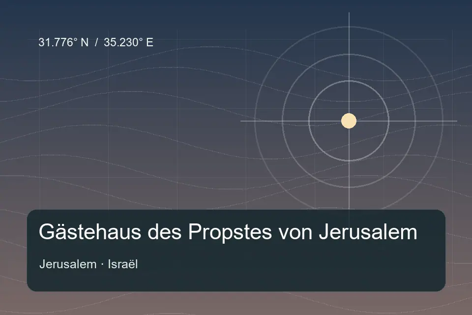 Referencia geográfica ilustrada de Gästehaus des Propstes von Jerusalem en Jerusalem