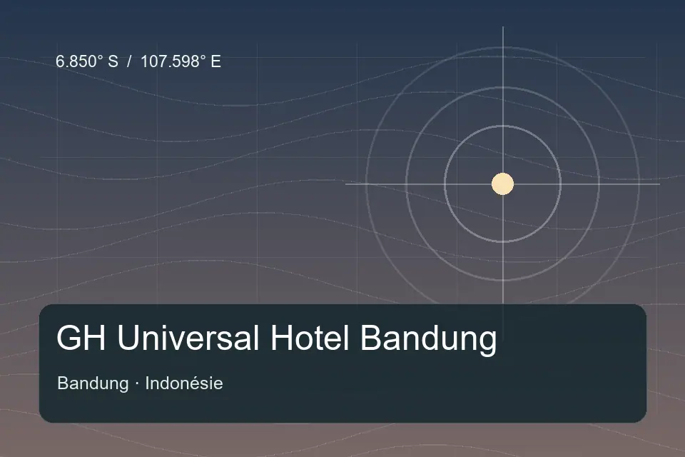 Illustrierter geografischer Orientierungspunkt für GH Universal Hotel Bandung in Bandung