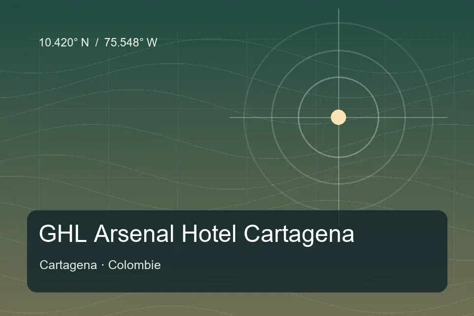 Illustrierter geografischer Orientierungspunkt für GHL Arsenal Hotel Cartagena in Cartagena