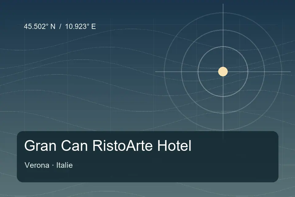 Referência geográfica ilustrada de Gran Can RistoArte Hotel em Verona