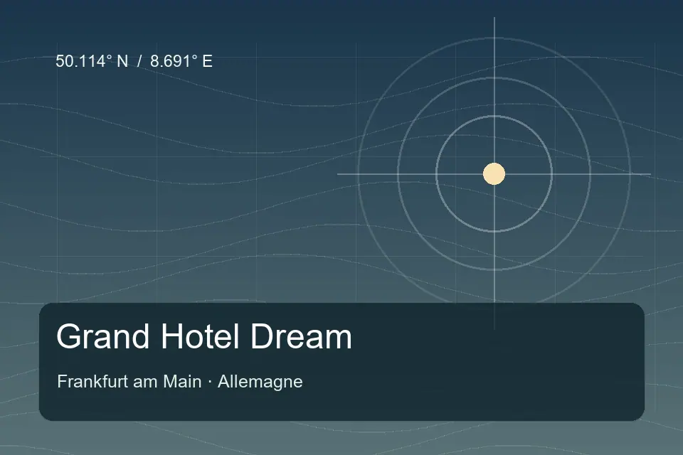 Referência geográfica ilustrada de Grand Hotel Dream em Frankfurt am Main