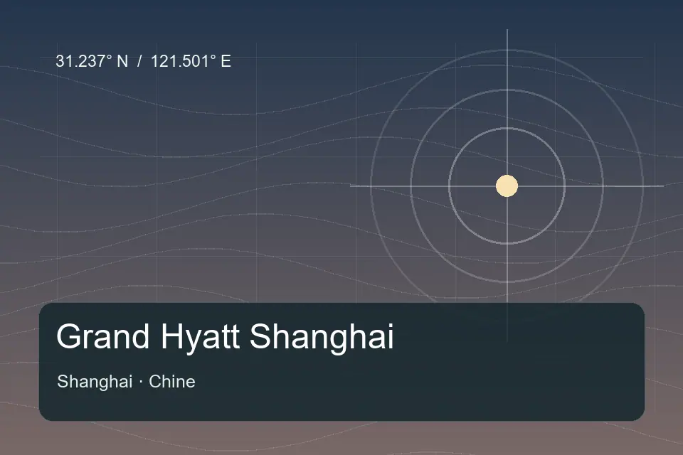 Referência geográfica ilustrada de Grand Hyatt Shanghai em Shanghai