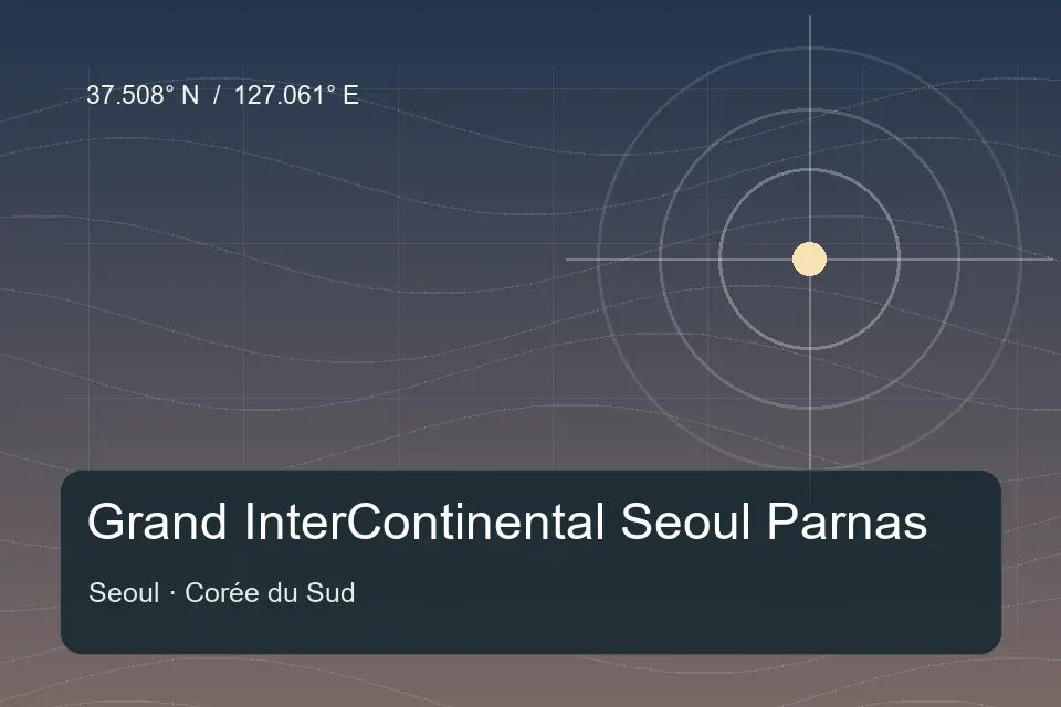 Referência geográfica ilustrada de Grand InterContinenteal Seoul Parnas em Seoul