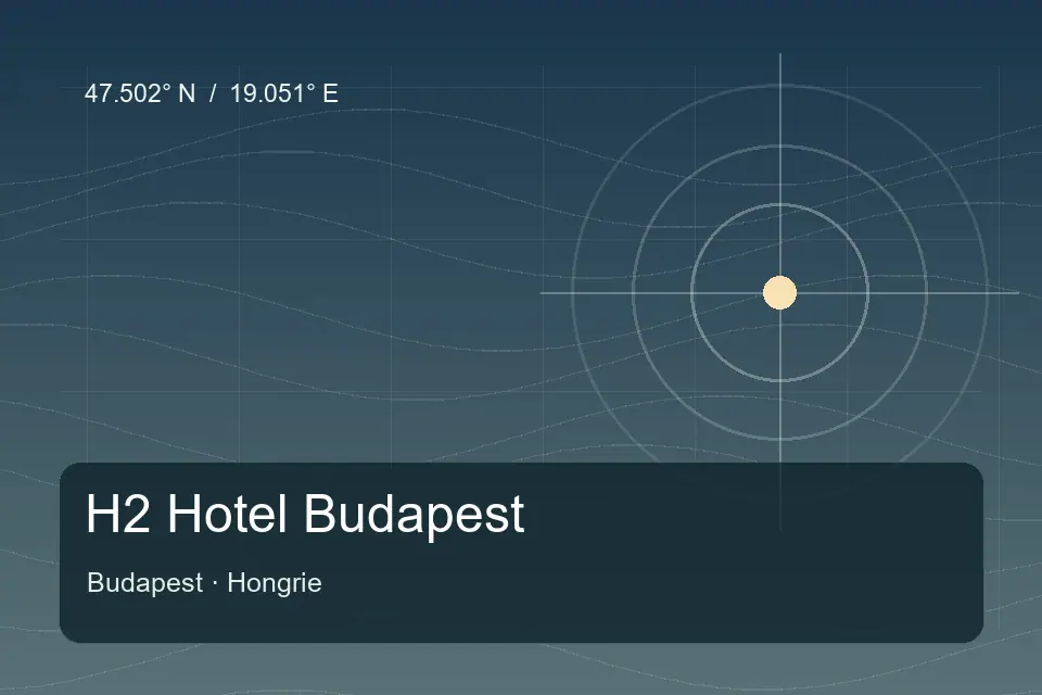 Riferimento geografico illustrato di H2 Hotel Budapest a Budapest