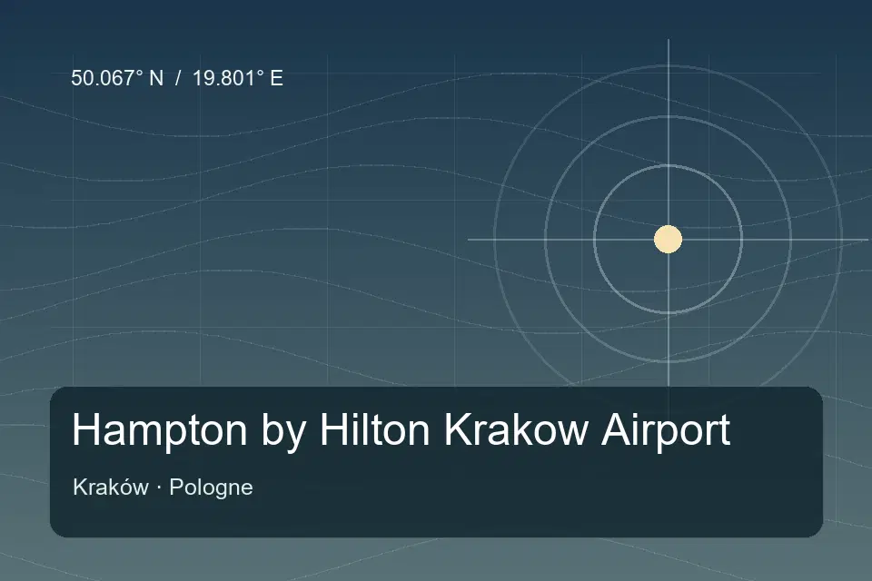 Referência geográfica ilustrada de Hampton by Hilton Krakow Airport em Kraków
