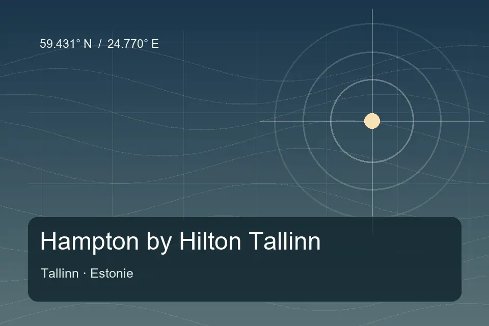 Referência geográfica ilustrada de Hampton by Hilton Tallinn em Tallinn