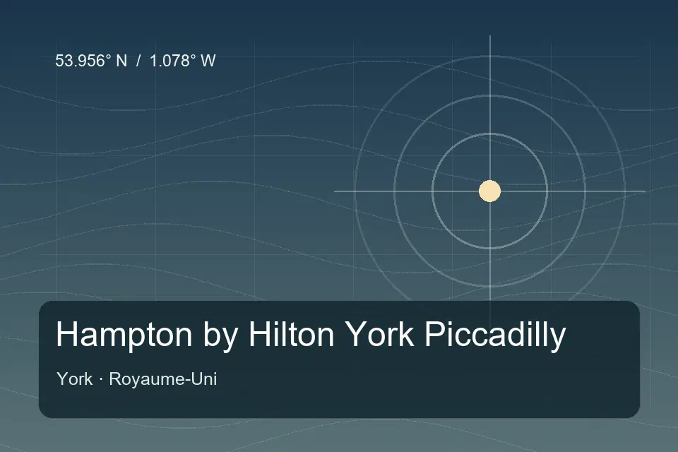 Referencia geográfica ilustrada de Hampton by Hilton York Piccadilly en York