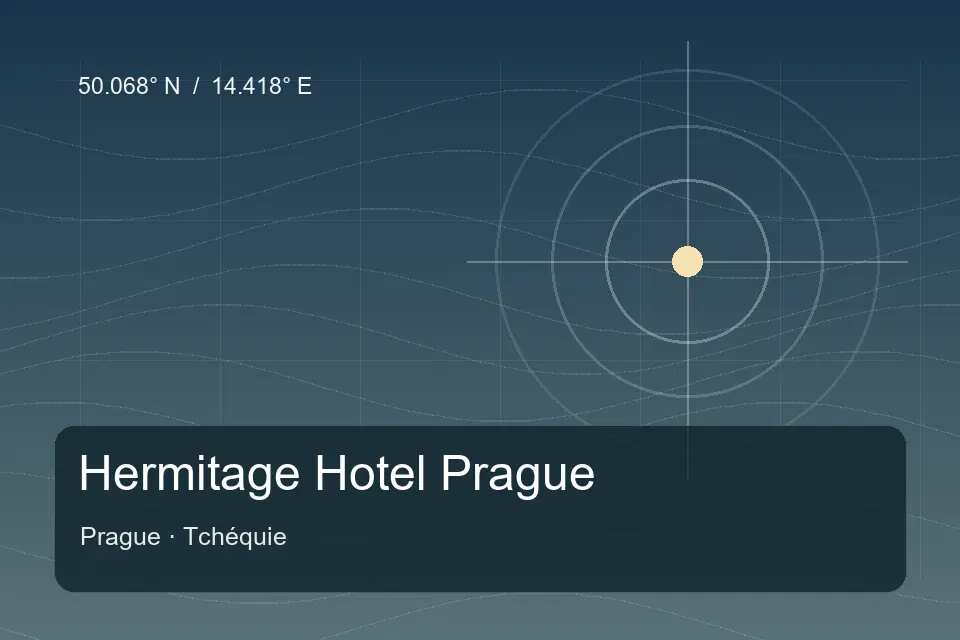 Riferimento geografico illustrato di Hermitage Hotel Prague a Prague