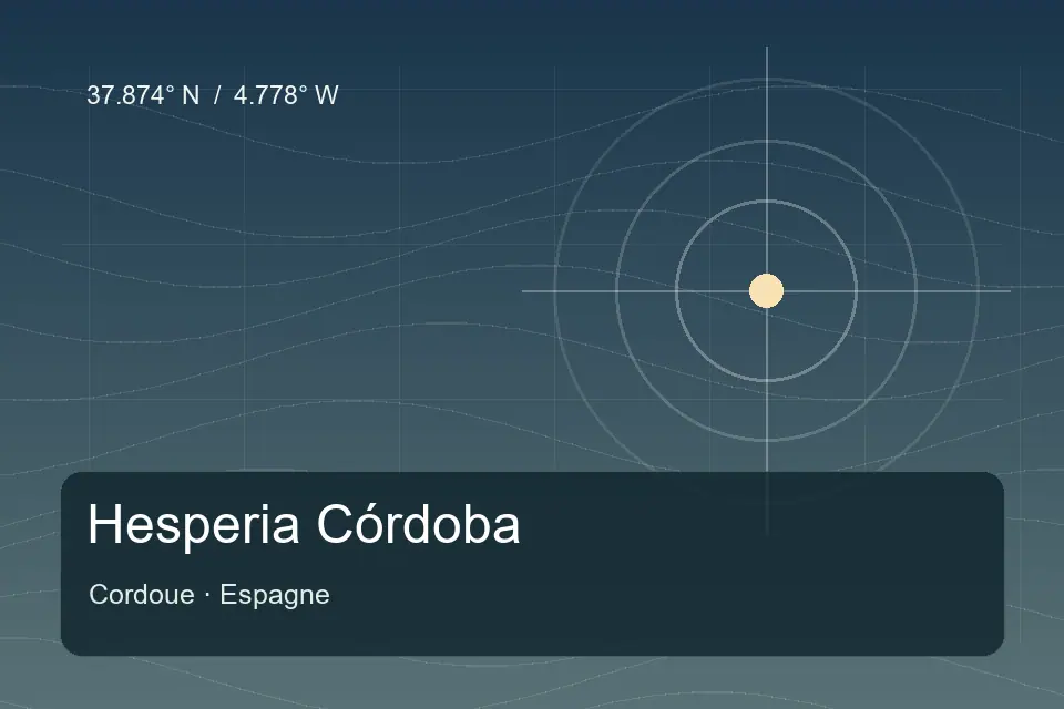 Referência geográfica ilustrada de Hesperia Córdoba em Cordoue