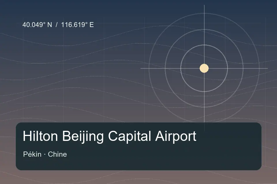 Referência geográfica ilustrada de Hilton Beijing Capital Airport em Pékin