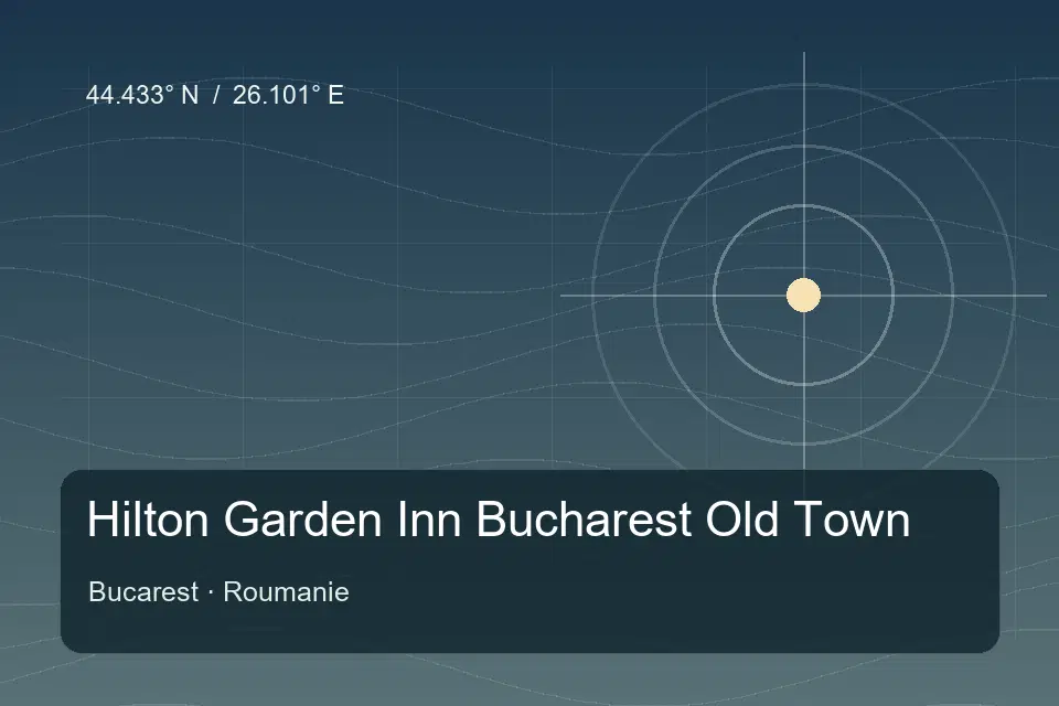 Riferimento geografico illustrato di Hilton Garden Inn Bucharest Old Town a Bucarest