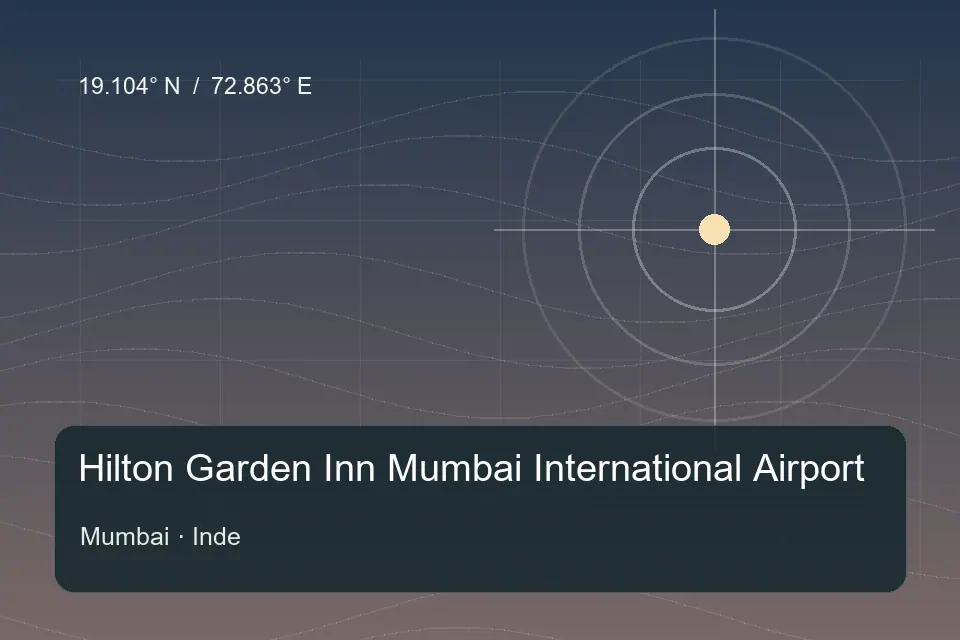 Referência geográfica ilustrada de Hilton Garden Inn Mumbai International Airport em Mumbai