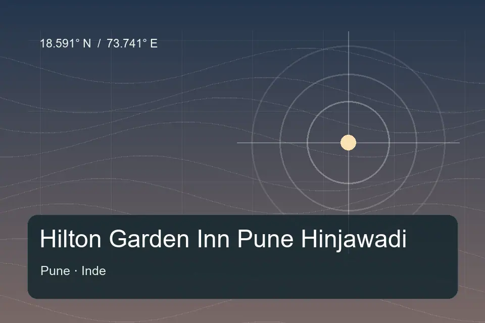 Riferimento geografico illustrato di Hilton Garden Inn Pune Hinjawadi a Pune