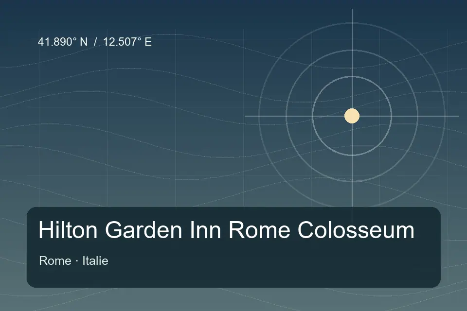 Referência geográfica ilustrada de Hilton Garden Inn Roma Colosseum em Roma